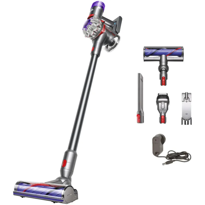 Aspirator vertical fara fir Dyson V8 Advanced, 130AW, 425 W, 21.6 V, 0.54 l, autonomie 40 minute, gri-argintiu