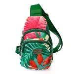 Rucsac de dama Ella Icon Crossbody Leaf, piele ecologica, 27x15x6 cm, Multicolor