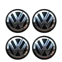 Set 4 Capace Jante 65mm Volkswagen - Compatibile cu Golf, Polo, Passat, Tiguan si alte modele VW - Material Rezistent