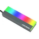 Racitor M.2 SSD, OUYLAF, aluminiu, iluminare RGB, 5V 3 pin, cu pad termic, pentru SSD-uri 2280