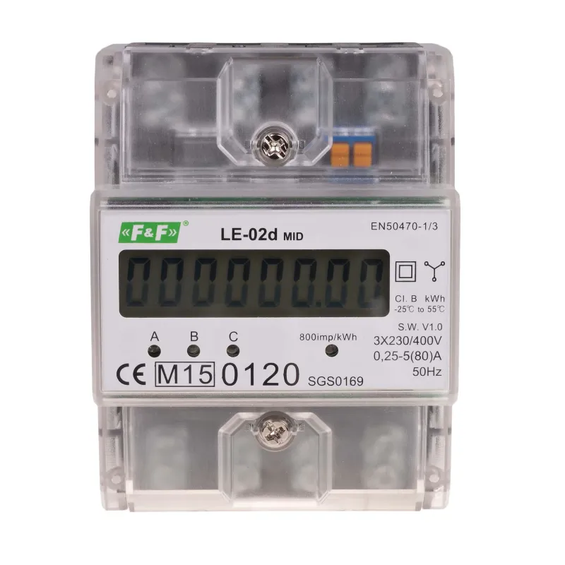 Contor de energie electrica trifazat, F&F, LE-02d