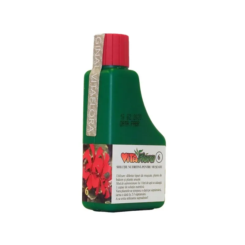 Solutie nutritiva pentru muscate Vitaflora 6, 100 ml
