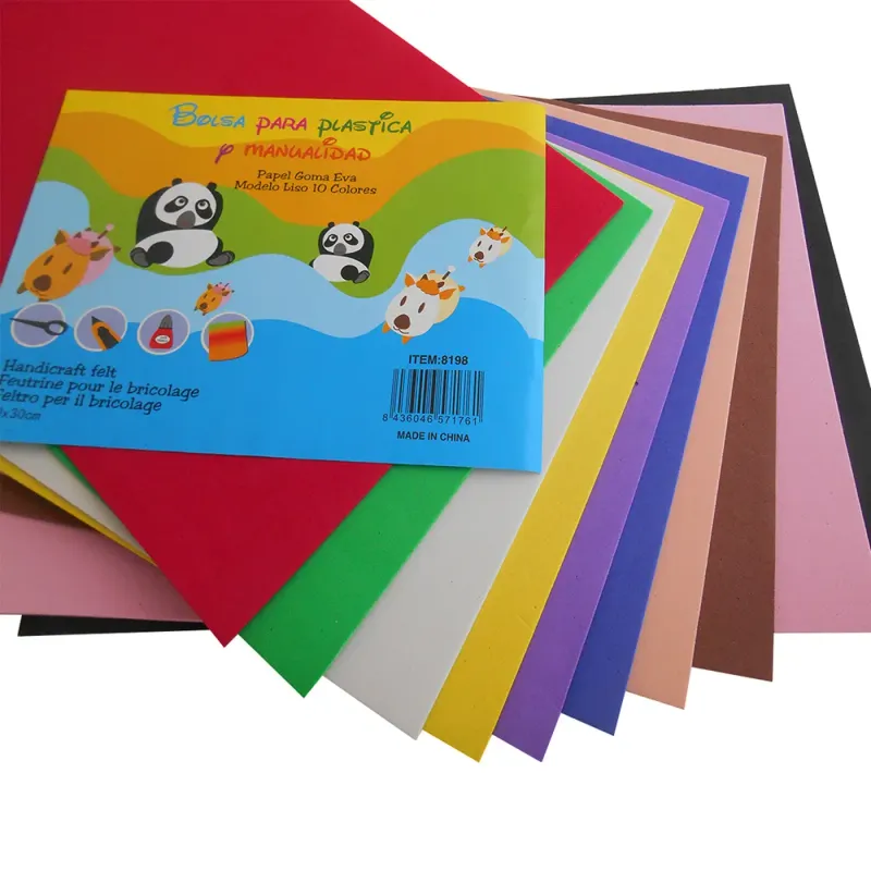 Set 10 coli de hartie buretata A4 /2 mm / diverse culori