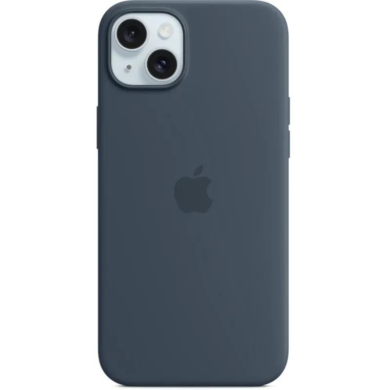 Husa telefon APPLE iPhone 15 Plus Silicone Case cu MagSafe - Storm Blue, MT123ZM/A