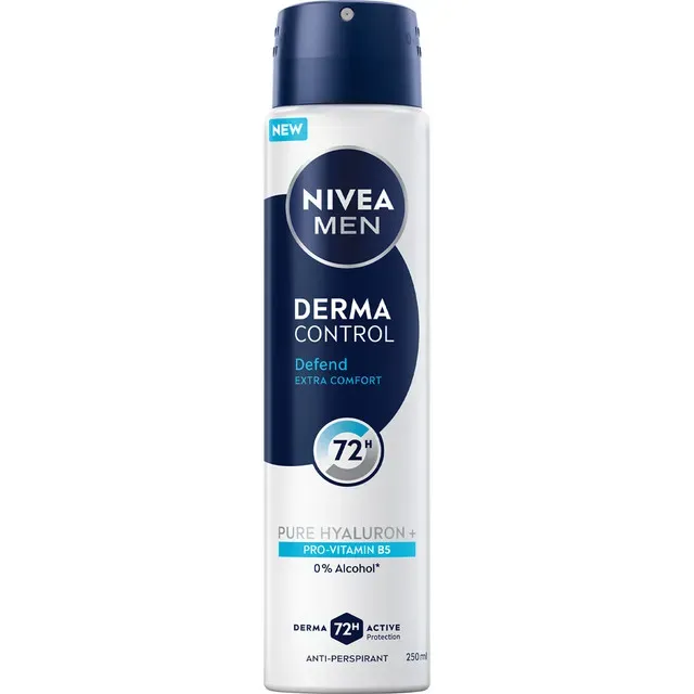 Deodorant spray Nivea Men Derma Control Defend, 250 ml
