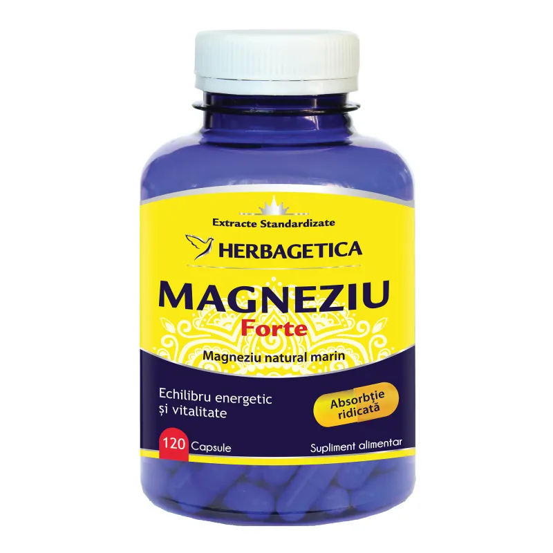 Supliment alimentar Magneziu Forte, 120 capsule