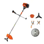 Motocoasa de tuns gazon/iarba pe benzina DAC 410, putere 3.3 CP, motor Tez, 2 timpi, diametru taiere 20 cm, contine: bobina fir + disc 3 lame + disc 80 dinti