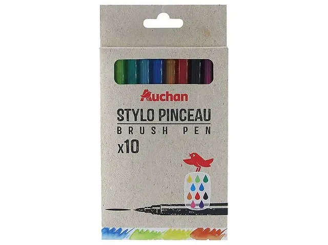 Set 10 markere Auchan, multicolor