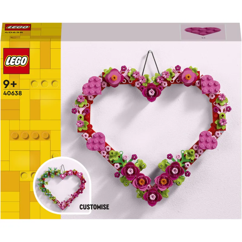 LEGO® Icons Creator Expert - Ornament in forma de inima 40638, 254 piese