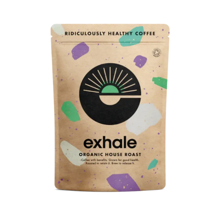 Cafea Organica House Roast, Exhale, macinare medie, 450 g