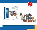 Set de constructie, 76 piese, Multicolor