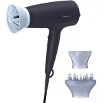 Uscator de par PHILIPS Series 3000 BHD360/20, 6 viteze, 6 trepte temperatura, 2100W, negru