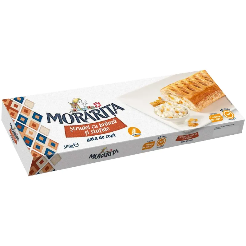 Strudel cu branza si stafide Morarita, 500 g