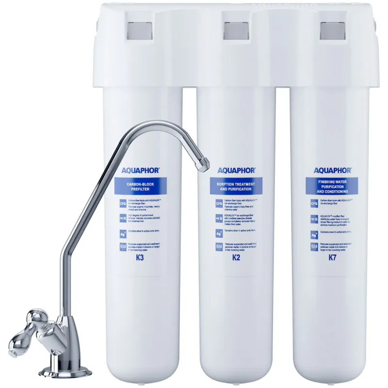 Filtru de apa potabila Aquaphor Crystal (K3/K2/K7), montare sub chiuveta, 2 l/min