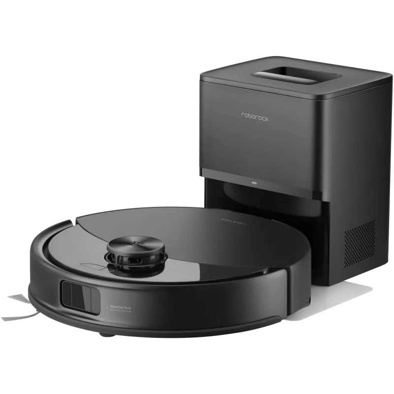 Robot de aspirare Roborock Q10 VF+ B, aspirator si mop cu statie de golire automata, 10.000 Pa, baterie 5.200 mAh, autonomie 180 min, navigatie AI, recipient praf 2.7L, sistem VibraRise 2.0, Sistem anti-incalcire, negru