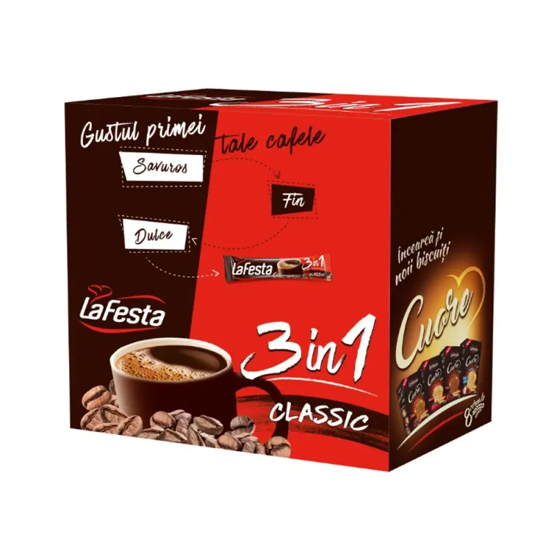 Ciocolata calda La Festa 3 in 1 clasic 374.4 g