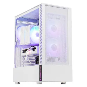 PC Gaming BALAUR Alb Comic Con Edition, AMD Ryzen 5 9600X 3.9GHz, 32GB DDR5, 1TB SSD, RX 9060 XT 16GB GDDR6, Iluminare RGB