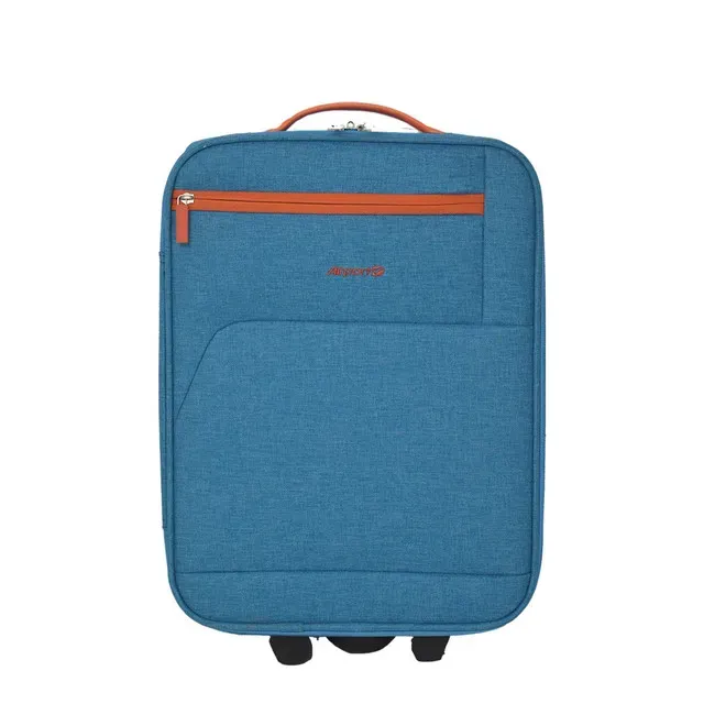 Troler Airport Soft City Break, XS, 33 x 45 x 18 cm, albastru
