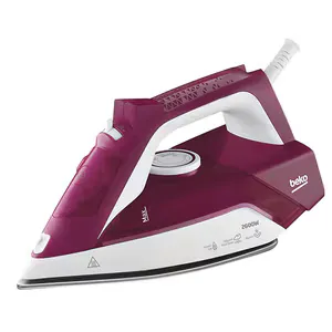 Fier de calcat BEKO SIM3126R, 2600W, 150g/min, 240 ml, talpa ceramica, alb-visiniu