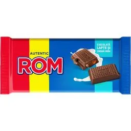 Ciocolata cu lapte si crema de rom 88g