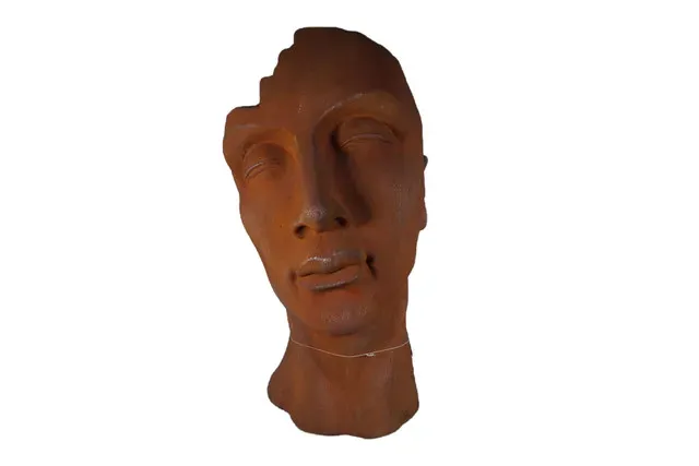 Ghiveci decorativ cap stilizat dreapta Garden Star, H57 cm