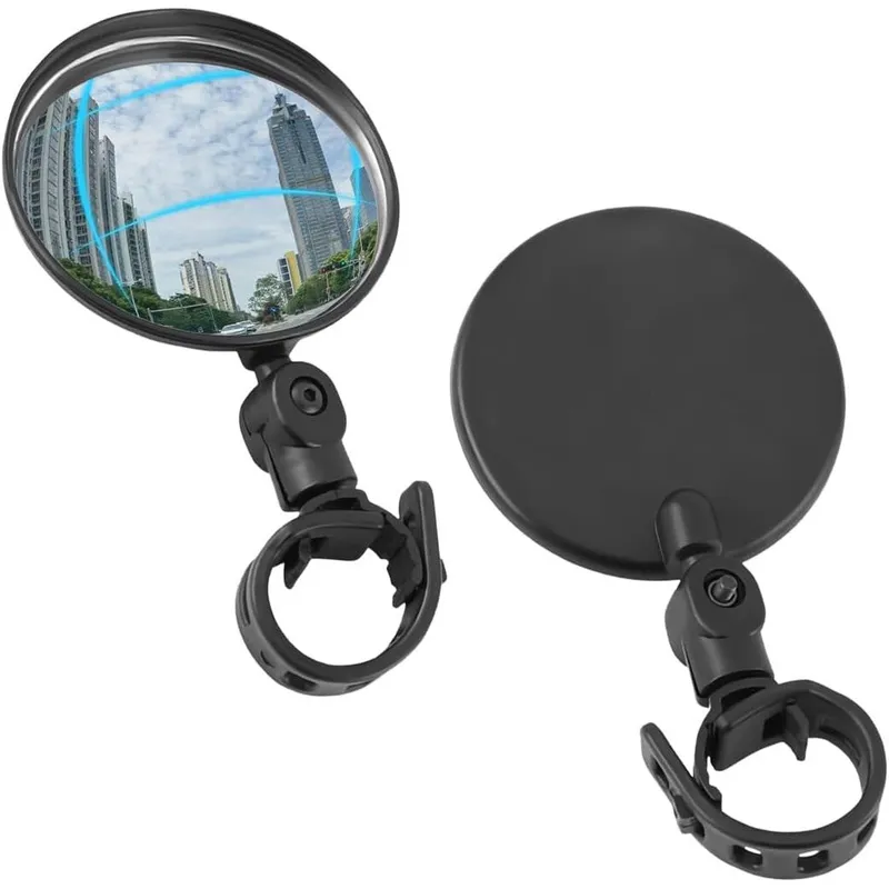 Oglinda retrovizoare universala pentru bicicleta, rotativa 360°, compatibila cu biciclete, MTB si trotineta electrica, set 2 bucati