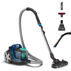 Aspirator fara sac PHILIPS PowerPro Active seria 5000 FC9557/09, 1.5l, 900W, 77dB, albastru-negru