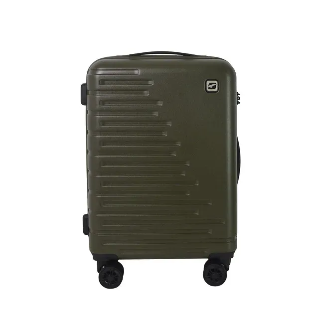 Troler Airport Equalizer, 4 roti duble cu rotire 360, cifru integrat, 35 x 55 x 20 cm, kaki