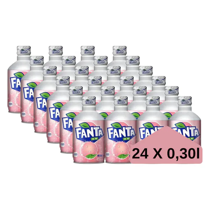 Fanta Bautura Carbogazoasa cu aroma de piersici 300ml Japonia 24 buc