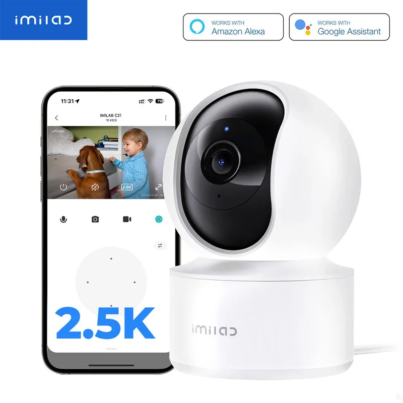 Camera de supraveghere IMILAB C21, 1440p, 360 grade, Alb