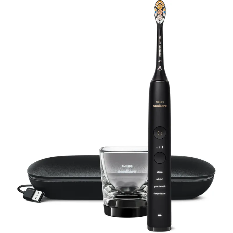 Periuta de dinti electrica PHILIPS Sonicare Diamond Clean HX9911/23, 62000 miscari/min, Curatare 3D, 4 programe, 1 capat, alb