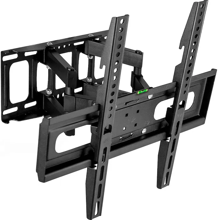 Suport TV de Perete, Pivotant, Universal, Diagonala 32”- 70” ( 80 - 178cm ), Max 50 kg, Vesa 100x100 – 400x400, Negru, Sim Online®