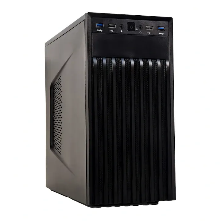 Desktop PC Workstation Bleu Jour, Intel Core i3-14100F, 8GB DDR5, 480GB SSD, GeForce RTX 3050 6GB, Windows 11 Pro, Negru