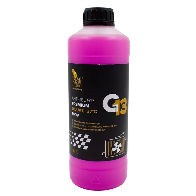 Antigel diluat mov -37 grade Celsius Kraftmann G13 Premium, 1 l