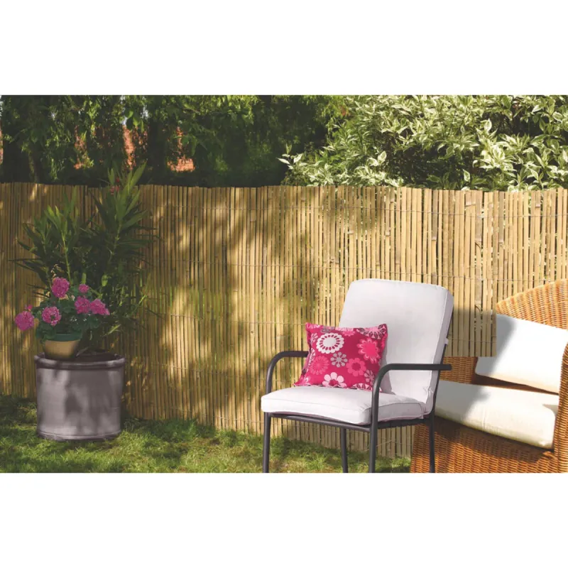 Paravan bambus, Bamboocane, pentru gradina, natur, 1 x 5 m