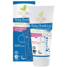 Pasta de dinti eco pentru copii, cu aroma de vanilie 75ml