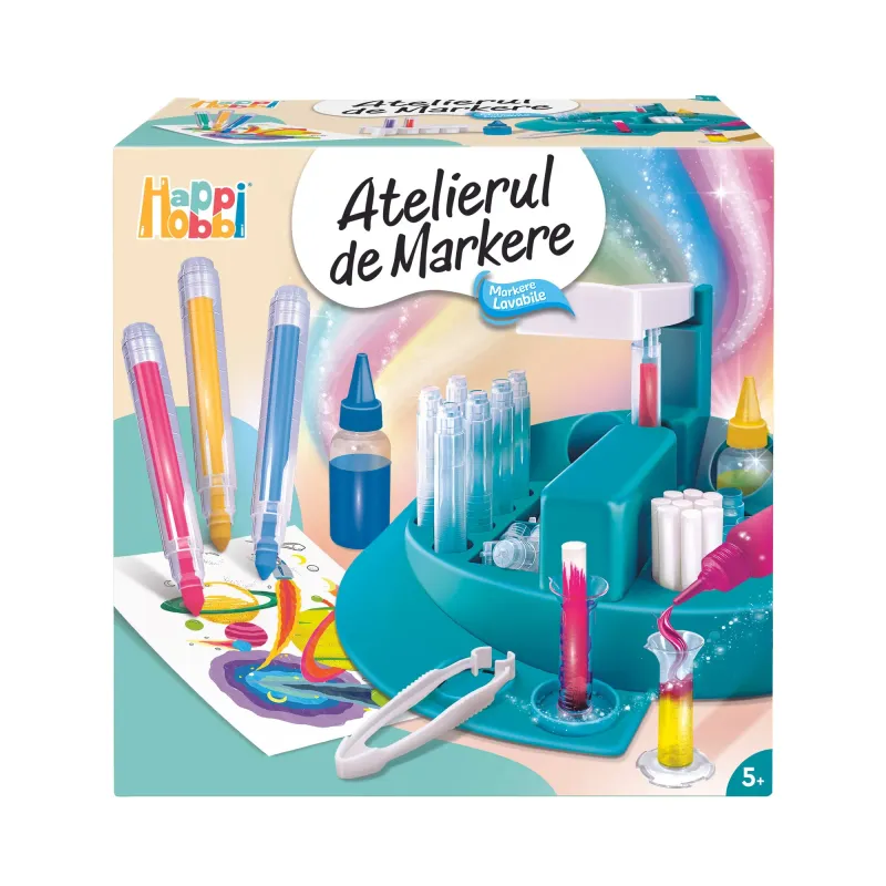 Set pentru desen Happi Hobbi - Atelierul de markere