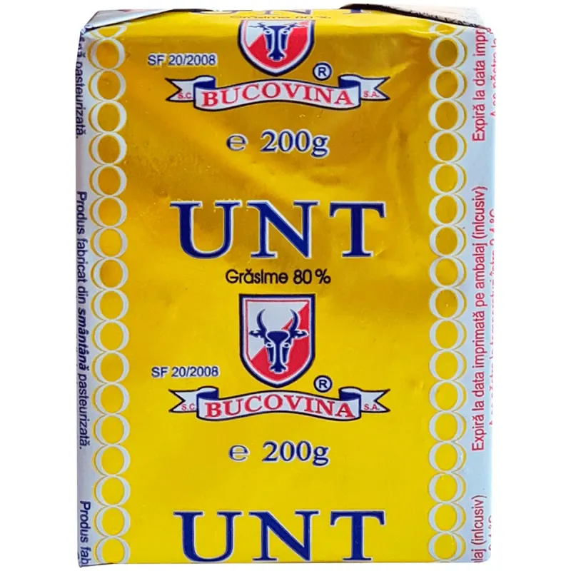 Unt Bucovina, 80% grasime, 200 g