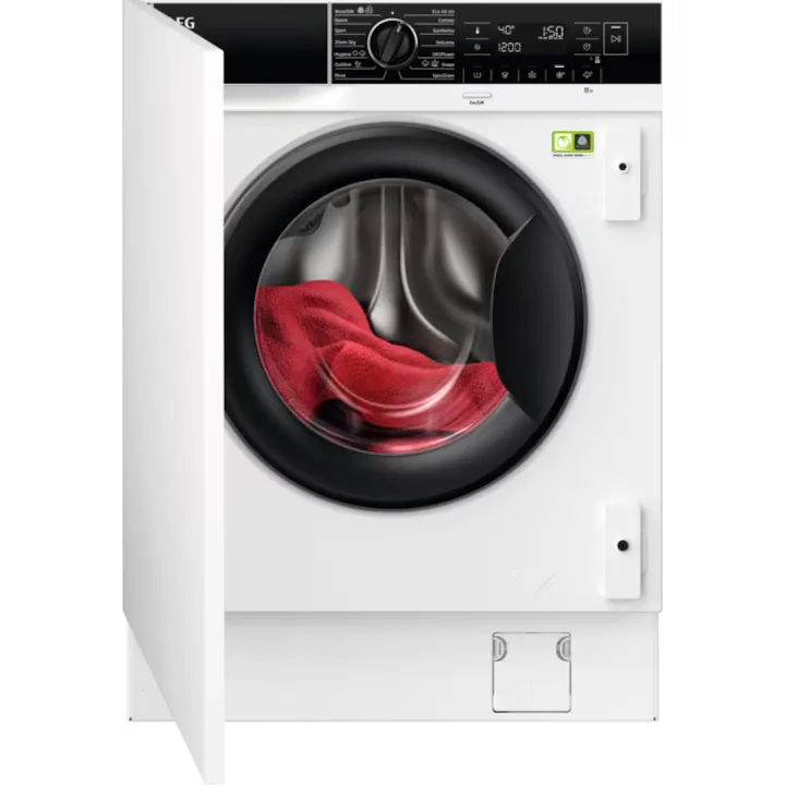 Masina de spalat incorporabila AEG L8FBE48SCI, PowerCare, Clasa energetica A, Capacitate 8 kg, 1400 rpm, WiFi, Afisaj LED, Alb