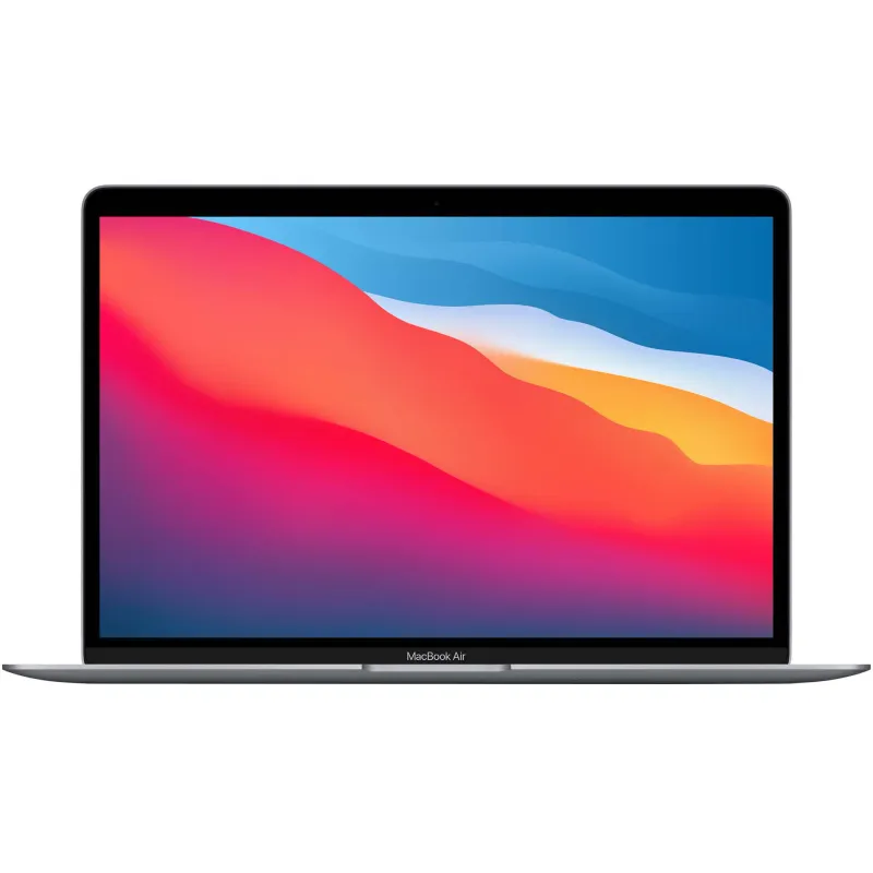 Apple MacBook Air 13-inch, True Tone, procesor Apple M1 , 8 nuclee CPU si 7 nuclee GPU, 8GB, 256GB, Space Grey, INT KB