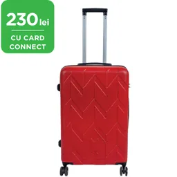 Geanta de voiaj cu roti 24 inci rosu