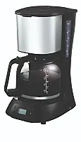 Cafetiera Carrefour Home HCM800T-25, 1.5 litri, 900 W, Negru / Inox