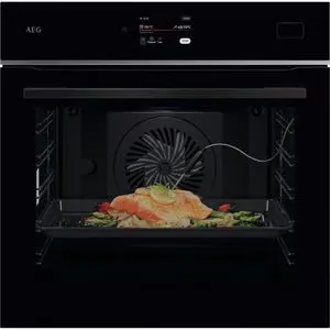Cuptor incorporabil AEG TB8SB73ZAB, Electric, SteamBoost, Autocuratare cu abur, 70 l, Clasa A++, Wi-Fi, negru