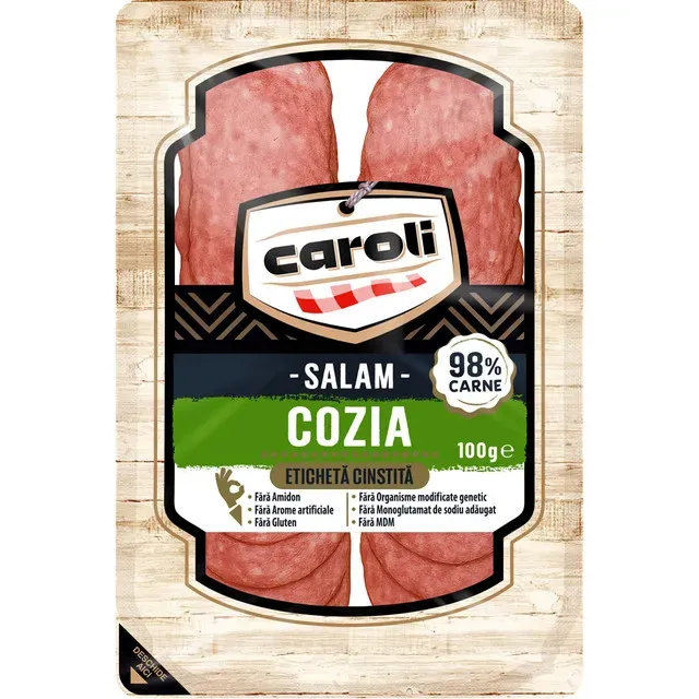 Salam Cozia Caroli, 100 g Pret avantajos | Auchan.ro