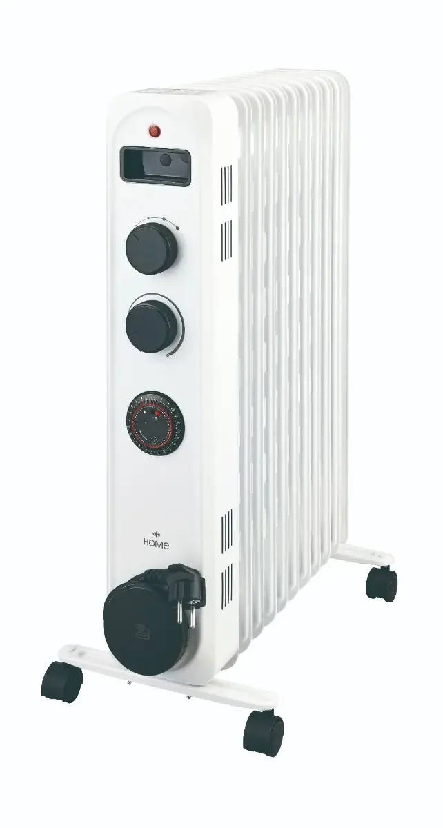 Calorifer Carrefour Home HOR1E11T-25, 11 elementi, 2500 W, Alb