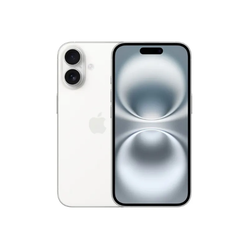 Smartphone Apple iPhone 16, 128GB, Dual Sim, 5G, White