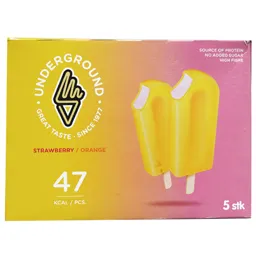 Inghetata cu capsuni si portocale 5x69g