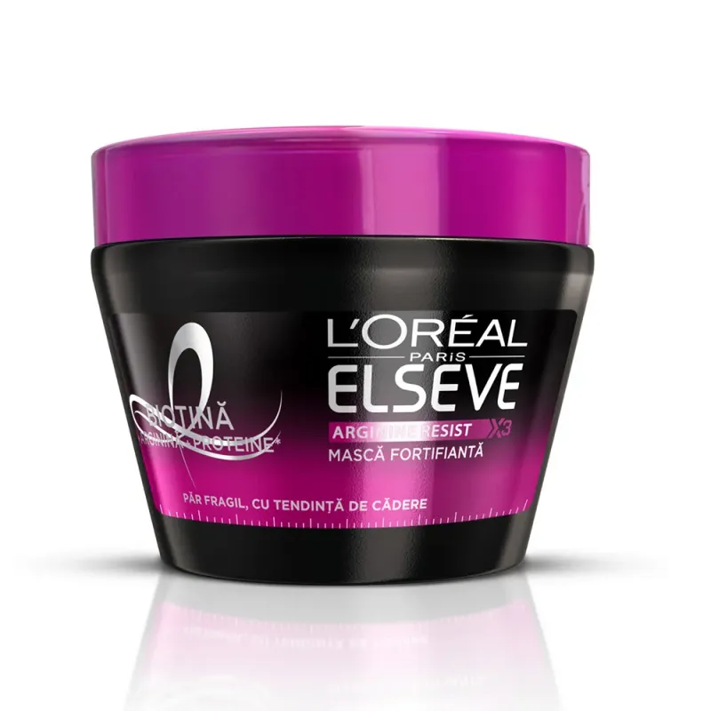 Masca fortifianta L'Oreal Paris Elseve Arginine Resist X3 pentru par fragil, 300 ml