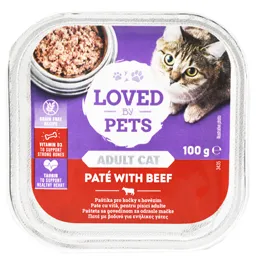 Hrana umeda pentru pisici, pate cu vita 100g