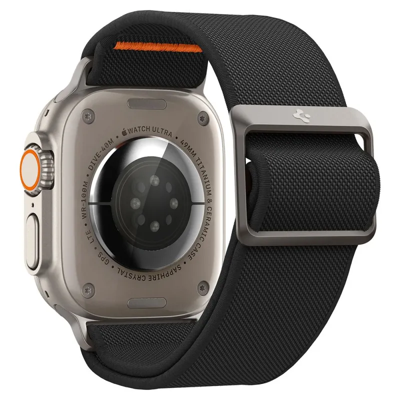 Curea pentru Apple Watch 1/2/3/4/5/6/7/8/9/10/SE/SE 2/Ultra/Ultra 2 (42/44/45/46/49mm) - Spigen Fit Lite Ultra - Black